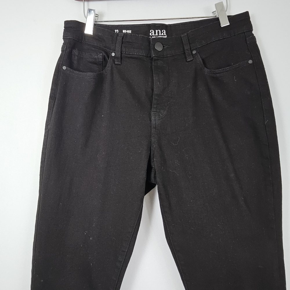 Ana midrise skinny black jeans size 12 - Picture 9 of 15